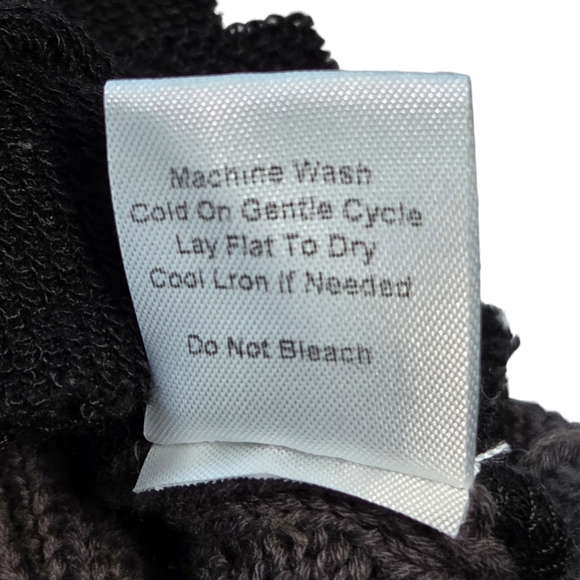 POL Rebel Lace Up Knit Hoodie Mineral Wash Brown Black Small NWOT - Picture 15 of 16